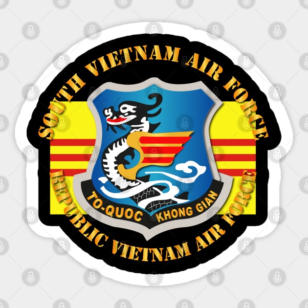 South Vietnam Air Force w Flag Txt Sticker by twix123844